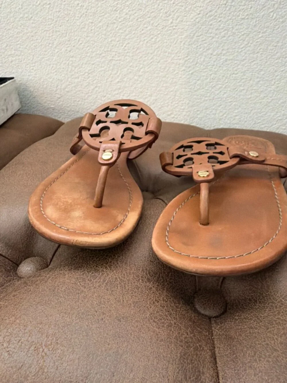 Tory Burch | Miller Sandal in Vintage Vachetta Leather